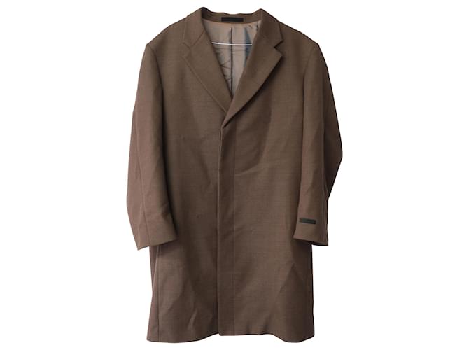 Fear Of God Chesterfield Overcoat in Brown Laine Wool  ref.589589