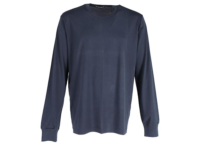 Dolce & Gabbana Sweatshirt in Navy Blue Cotton  ref.589627