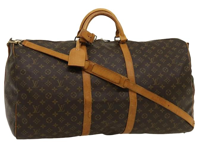 Louis Vuitton Keepall 60 Brown Cloth  ref.589644