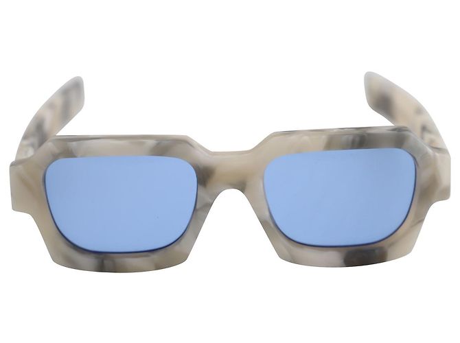 Autre Marque A-COLD-WALL* x Retrosuperfuture Cara Pebble Sunglasses in Ivory Acetate