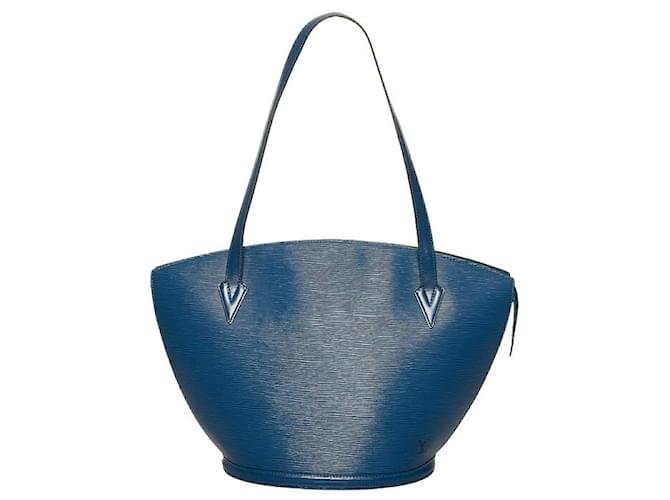 Louis Vuitton Saint Jacques Azul Couro  ref.589910