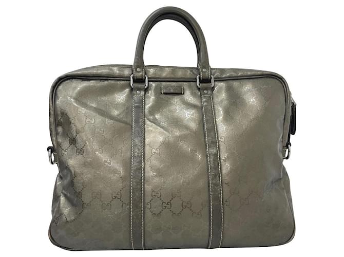 Gucci Office bag Leather Cloth  ref.590041