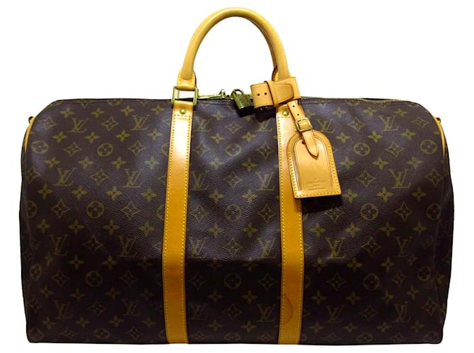 Authentic Louis Vuitton Monogram Keepall bandouliere 60 hand