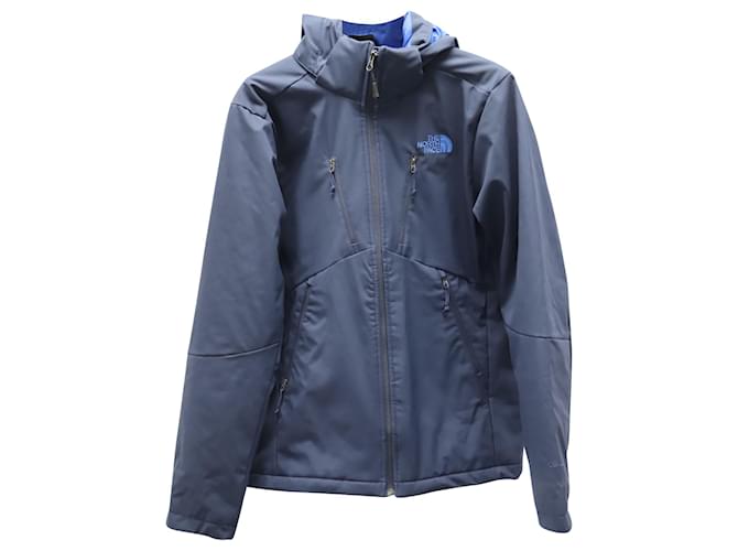 The North Face Windjacke mit Kapuze aus marineblauem Polyester  ref.590533