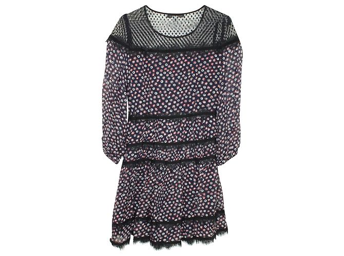 Diane Von Furstenberg Abito Midi Jamie in Seta Multicolor