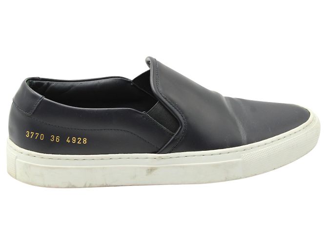 Autre Marque Sneakers Slip On Common Projects in Pelle Nera Nero