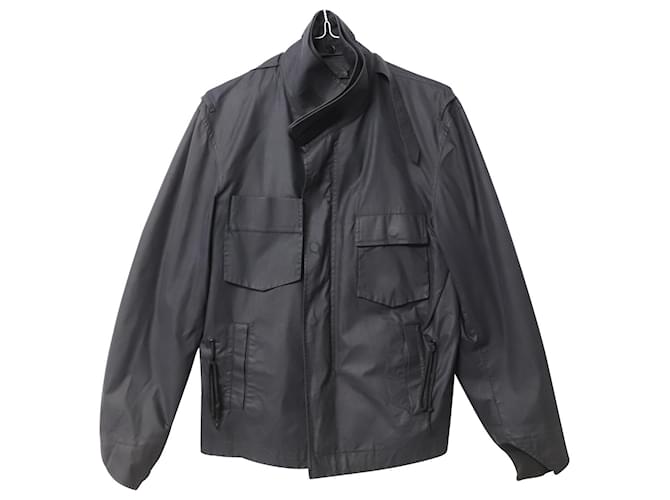 Autre Marque Y3 x Adidas High-Neck-Jacke aus schwarzer Baumwolle  ref.590663