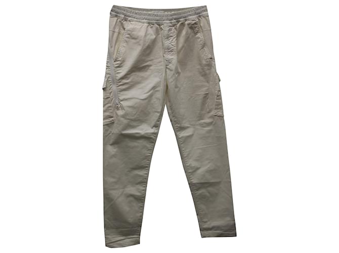 Pantalones cargo de algodón color crema Ghost Combat de Stone Island Blanco Crudo  ref.590786