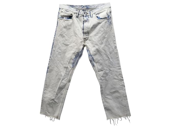 Maison Martin Margiela Maison Margiela Denim Jeans in Light Blue Cotton White  ref.590803