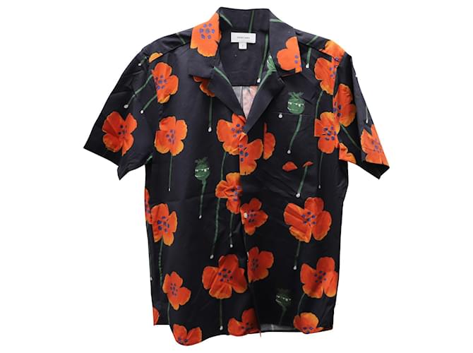 Camisa de manga corta con botones estampados en algodón multicolor de Soulland  ref.590842