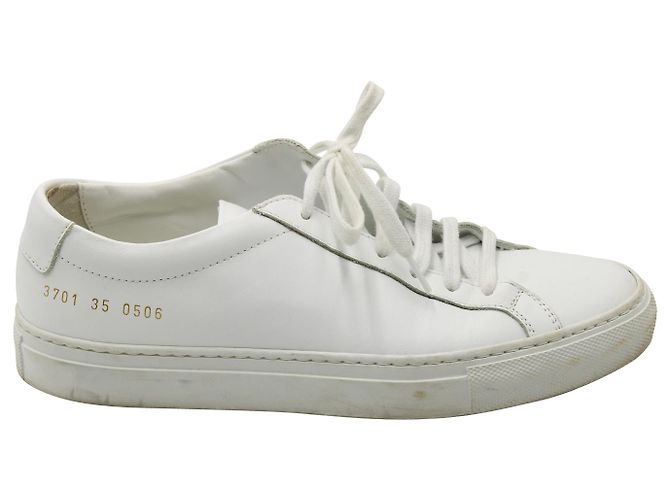 Autre Marque Sneakers Common Projects Achilles Stringate in Pelle Bianca Bianco