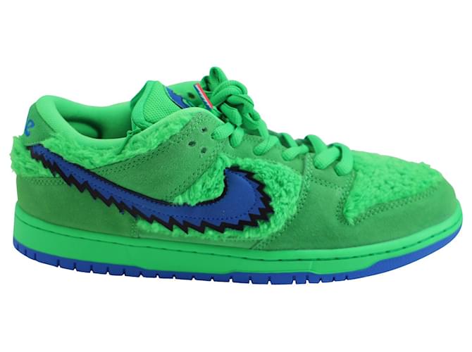 Nike SB Dunk Low Grateful Dead Sneakers in Bears Green Suede  ref.590915
