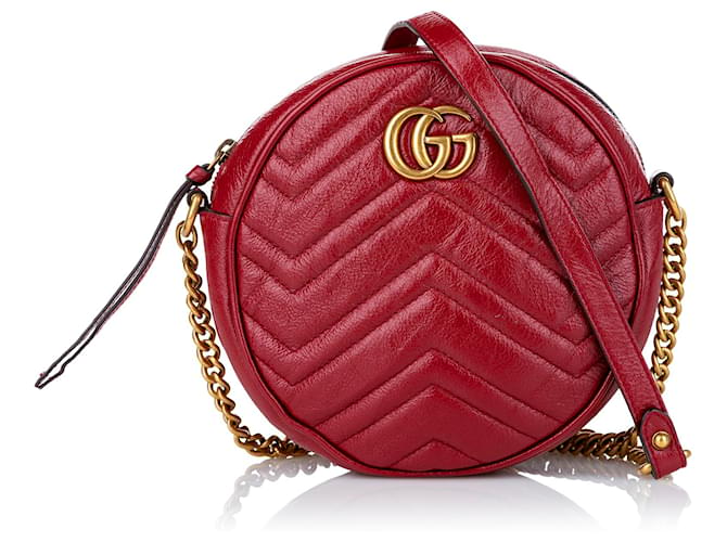 Gucci round bag on sale red