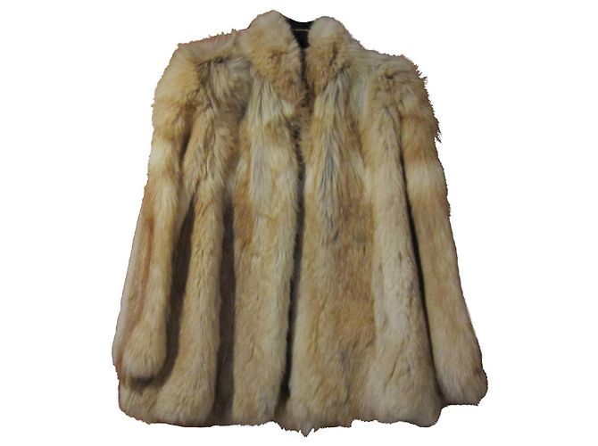 Autre Marque Naturpelzjacke orange