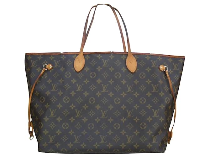 Neverfull Louis Vuitton Handtaschen Leinwand  ref.591122