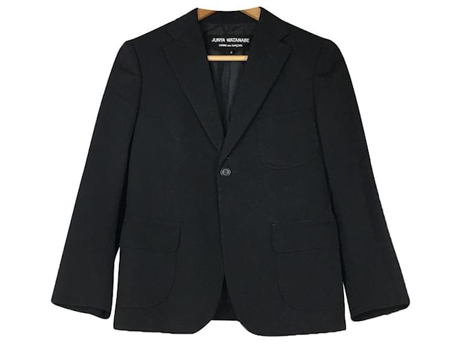 JUNYA WATANABE COMME des GARCONS Jacket/S/Wool/Black/Center slit