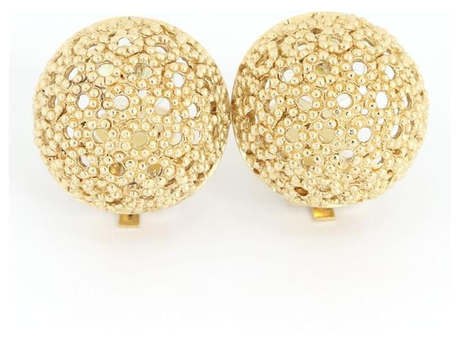 [Usato] Orecchini Dior color oro usati da donna vintage Christian Dior D'oro  ref.591246