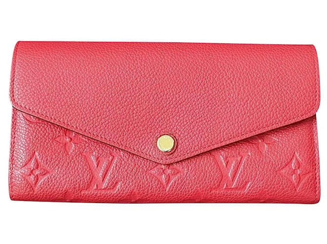 Louis Vuitton wallet Sarah (M61181) Red Leather  ref.591272