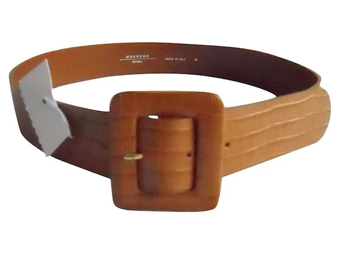 Weekend Max Mara MAX MARA WEEKEND brand new real leather belt. Caramel  ref.591429