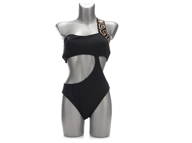Versace Swimwear Black Elastane Polyamide  ref.591431