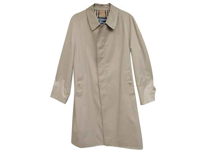 imperméable homme Burberry vintage taille 48 Coton Polyester Beige  ref.591451