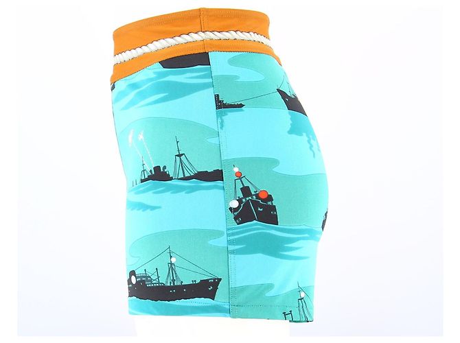 Hermès Fato de banho azul Hermes