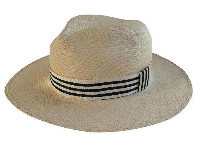 Autre Marque MONTECRISTI Panama Hat Beige Toquilla Straw