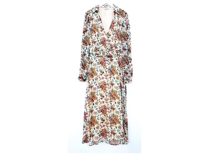 Liu.Jo LiuJo Kleid aus Georgette mit Blumenmuster Mehrfarben Viskose  ref.591496
