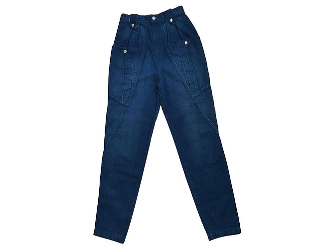 Vaqueros Isabel Marant Azules de Algodón 