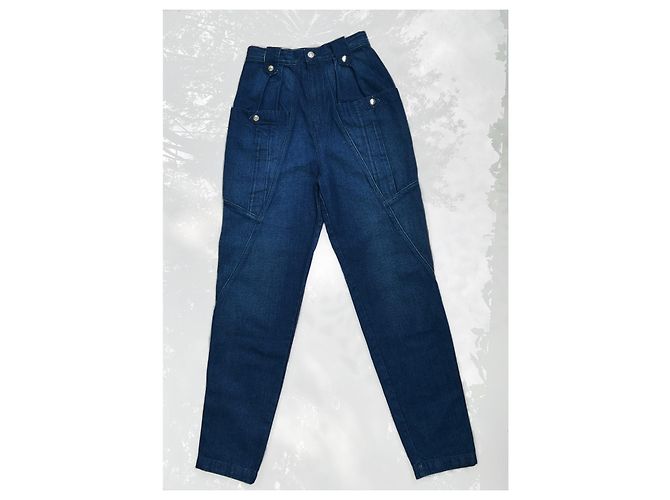 Vaqueros Isabel Marant Azules de Algodón 