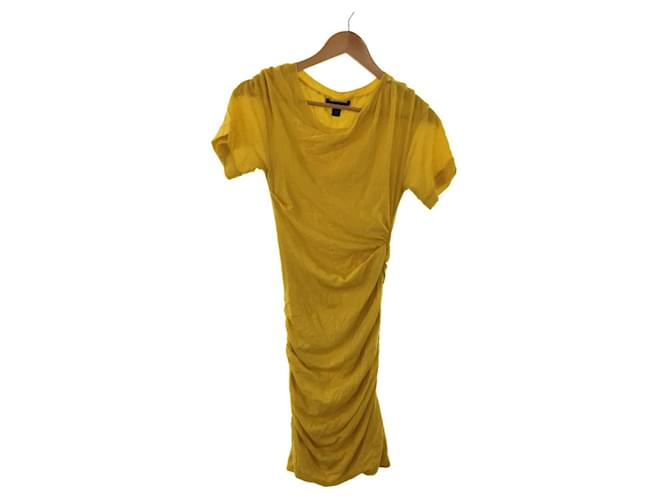 Louis Vuitton Dresses Yellow Wool  ref.591558