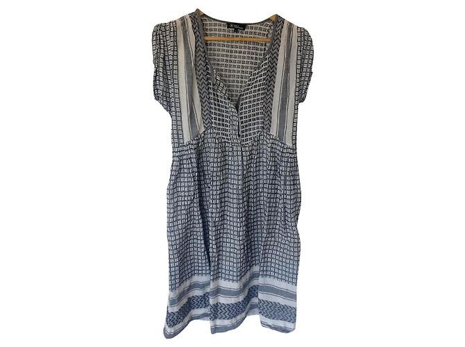 Isabel Marant Etoile vestido keffiyeh Blanco