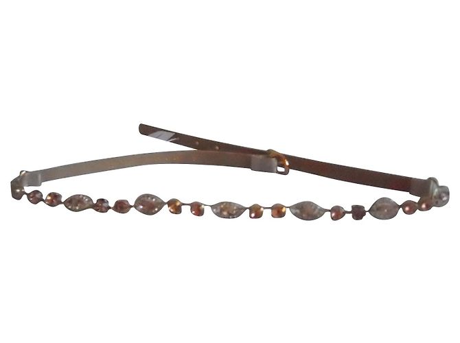 Ceinture bijoux neuve MAX MARA. Écru