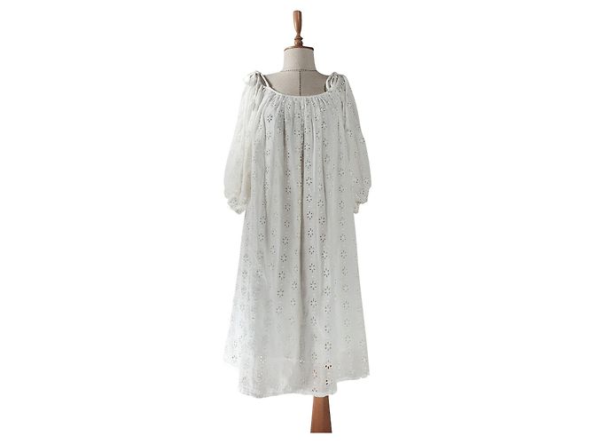 Mes Demoiselles ... Vestido de algodón blanco Mes Demoiselles