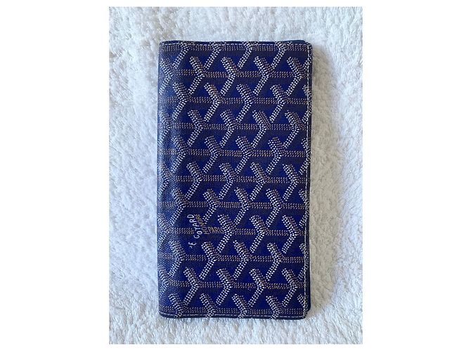 Goyard Marine blu vertical wallet