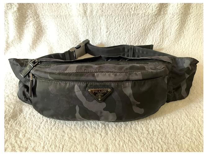 Prada Nylon camouflage bum bag Multiple colors  ref.591764