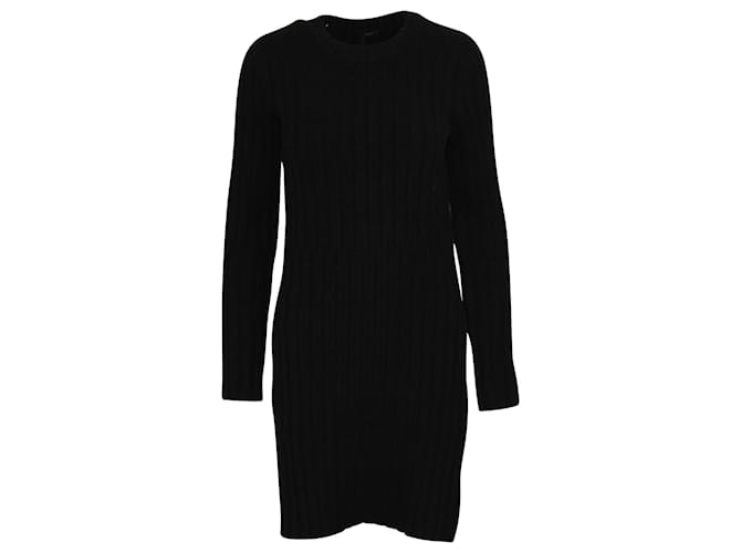 Top tipo túnica de canalé suave de Joseph en lana negra Negro  ref.591814
