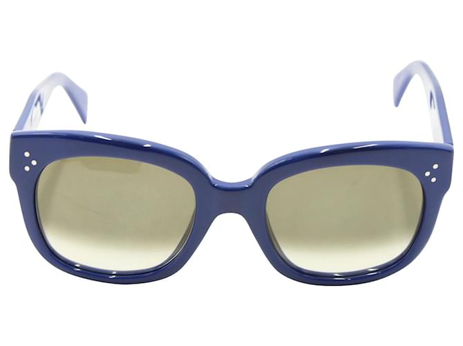 Céline Celine New Audrey Sonnenbrille aus blauem Acetat  ref.592051