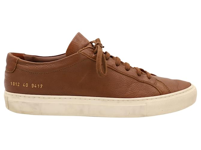 Autre Marque Common Projects Achilles Sneakers in Brown Leather  ref.592054