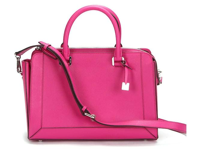 MCM Nuovo Leather Handbag Pink Pony-style calfskin  ref.592197