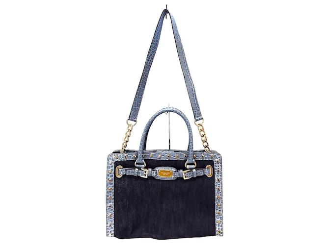 Michael Kors Blue Denim Hamilton Large Tote – Joyce's Closet