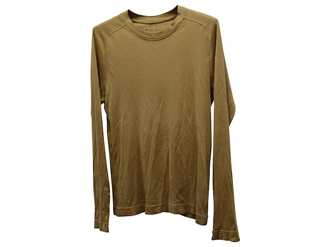 Dries Van Noten – Einfarbiges Sweatshirt aus kamelfarbener Baumwolle Gelb  ref.592501