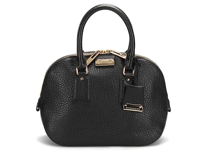 Burberry Leather Orchard Handbag Black Pony-style calfskin  ref.592530