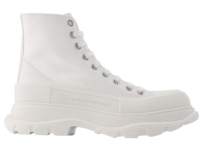 Tread Slick Sneakers - Alexander Mcqueen - White - Leather  ref.592572