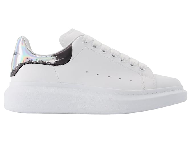 Alexander Mcqueen Oversized Sneaker in White Leather  ref.592622