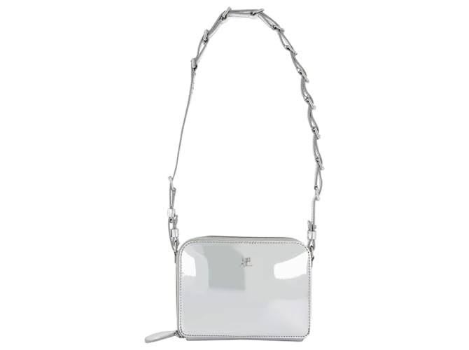 Courreges Mini X Loop Bag in White Leather ref.671509 - Joli Closet