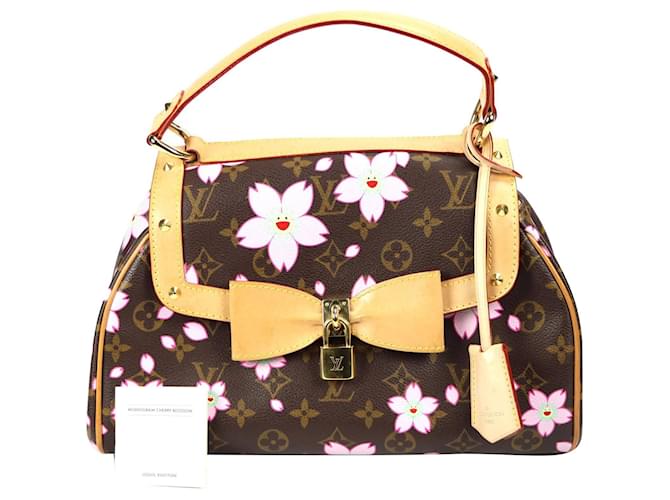 Louis Vuitton x Takashi Murakami Retro Cherry Blossom Brown Cloth  ref.592776