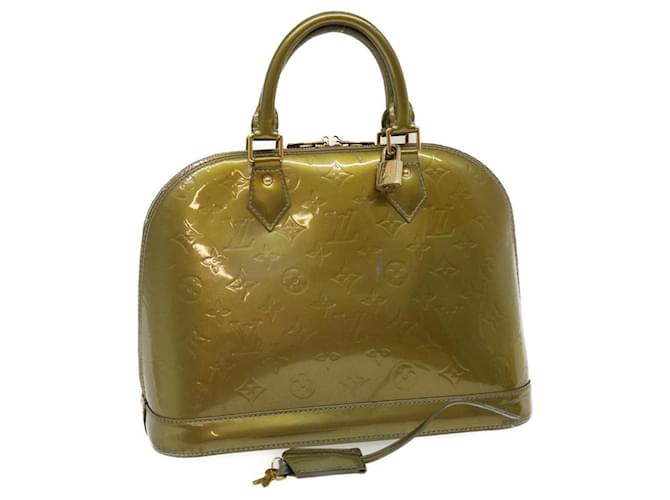 Louis Vuitton Alma Grey Patent leather  ref.592829