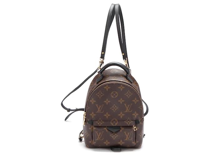 Louis Vuitton Mini Palm Spring Backpack Coated Canvas Brown