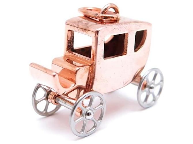 Other jewelry Hermès HERMES CHARM CALECHE PENDANT IN ROSE GOLD PLATE GOLD CARRIAGE PENDANT Golden Gold-plated  ref.592921